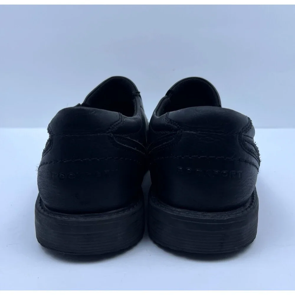 Rockport Style Leader 2 Bike Toe Slip-On Shoes Black A13019 Men's Size 10